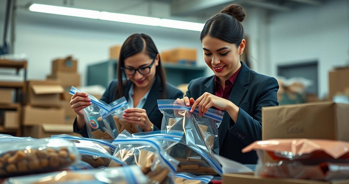 Como as empresas se beneficiam com sacos plásticos ziplock