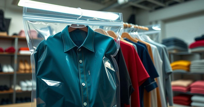 Sacos personalizados com fecho ziplock roupas que valorizam seu produto